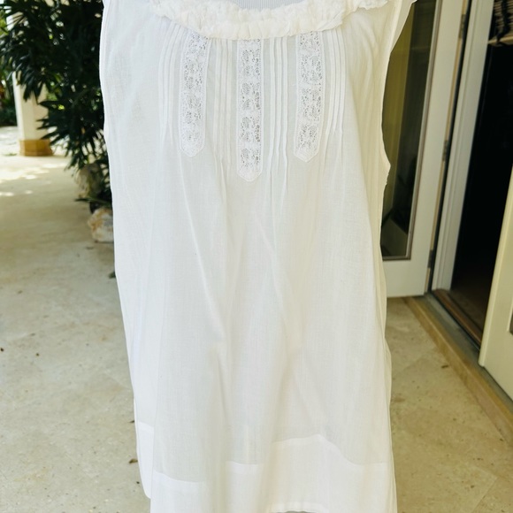 Zara Basics white cotton sleeveless top size M - Picture 1 of 7